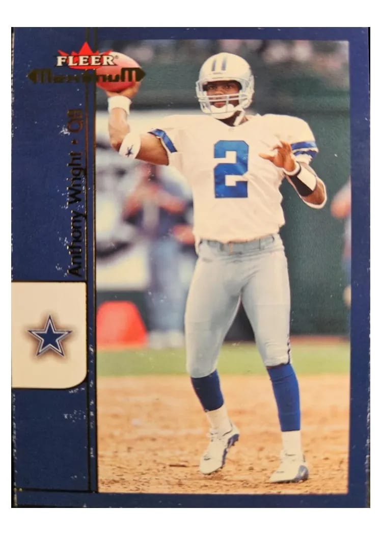 2002 Fleer Maximum Anthony Wright #19 card