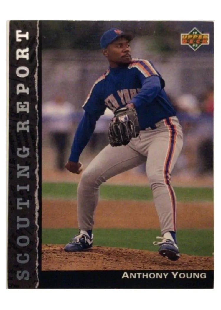 1992 Upper Deck Scouting Report Anthony Young #SR25 card