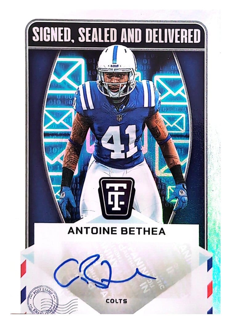 2024 Panini Totally Certified Signed, Sealed and Delivered Antoine Bethea #SSD-ABA card