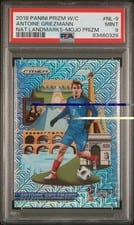 2018 Panini Prizm World Cup National Landmarks Antoine Griezmann #NL-9 card