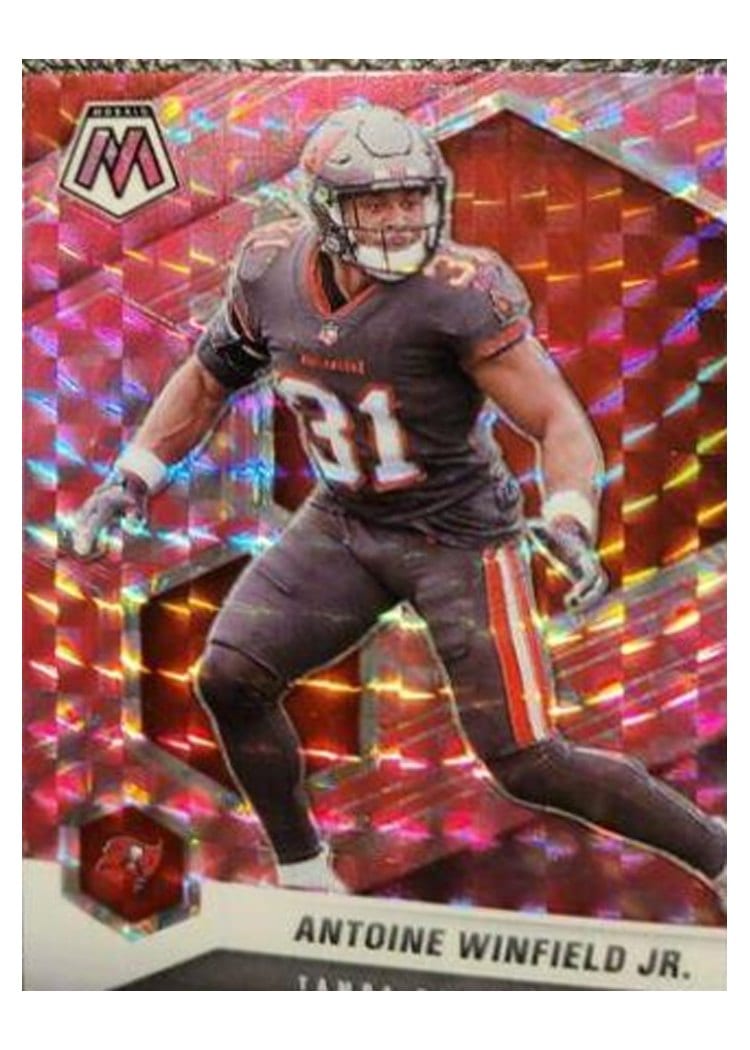 2021 Panini Mosaic Base Set Antoine Winfield Jr. Camo Pink Mosaic #192 card