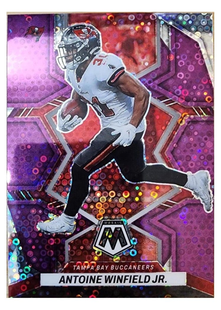 2022 Panini Mosaic Base Set Antoine Winfield Jr Purple #235 card