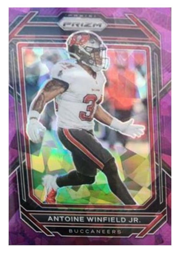 2022 Panini Prizm Base Set Antoine Winfield Jr. Purple Ice #280 card