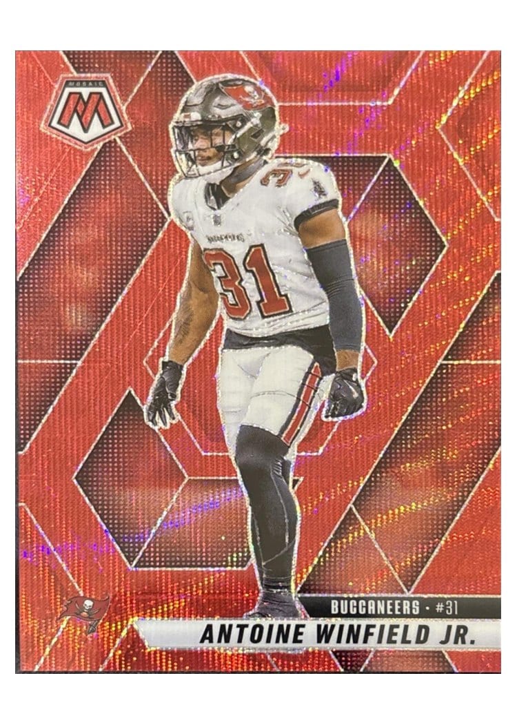 2025 Panini Mosaic Base Set Antoine Winfield Jr. Red Wave #113 card