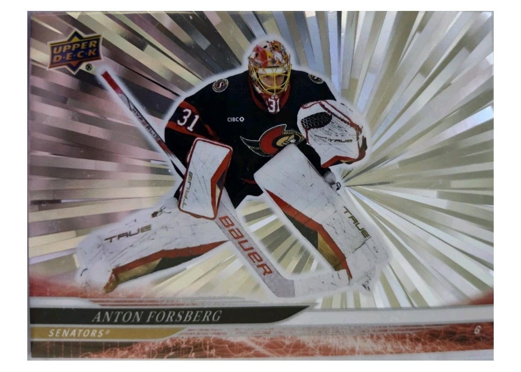 2024-25 Upper Deck Base Set Anton Forsberg #371 card