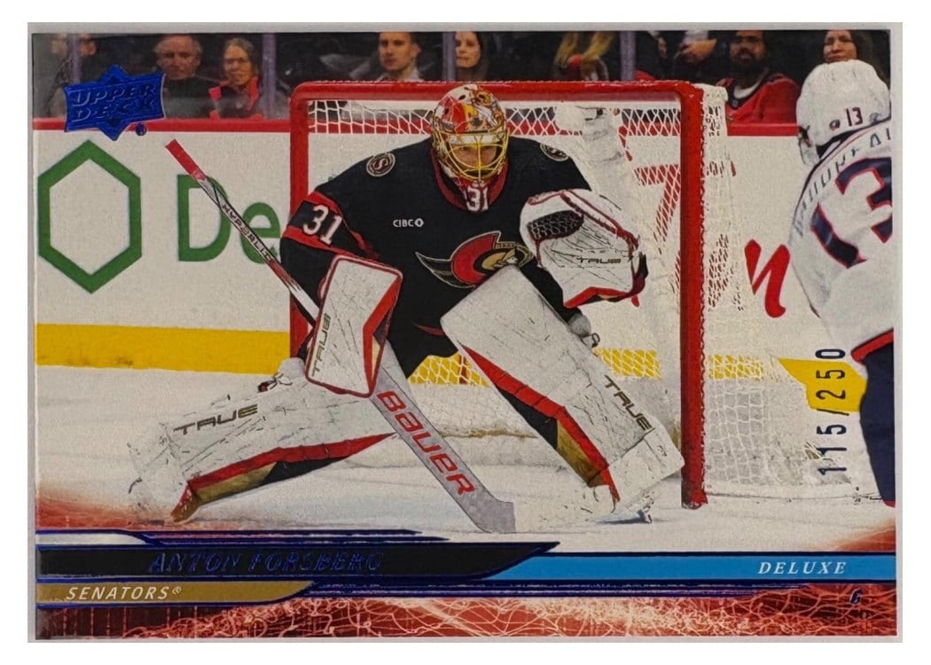 2024-25 Upper Deck Base Set Anton Forsberg #371 card