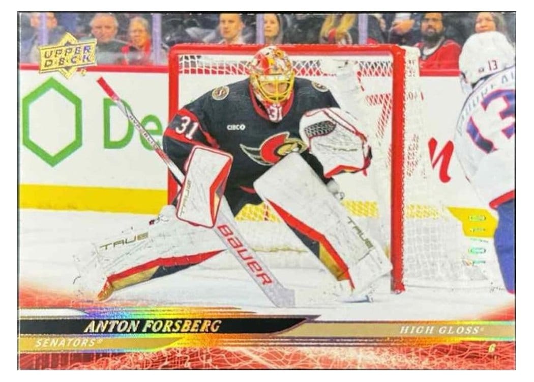 2024-25 Upper Deck Base Set Anton Forsberg #371 card