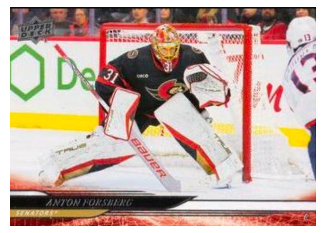 2024-25 Upper Deck Base Set Anton Forsberg #371 card