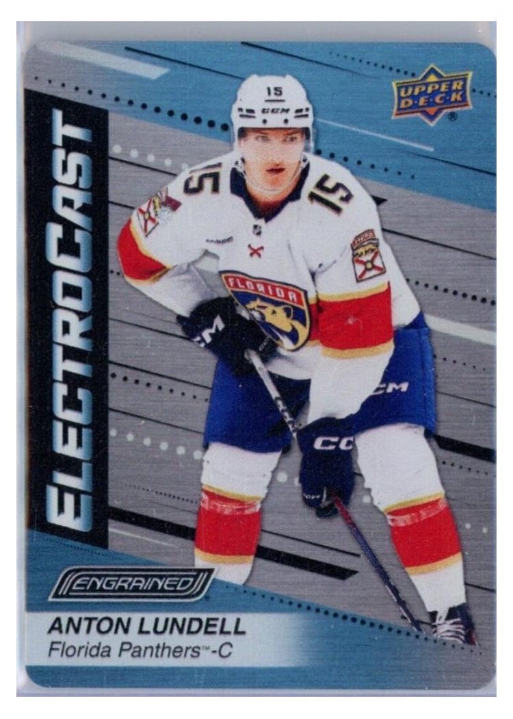 2023-24 Upper Deck Engrained ElectroCast Metal Anton Lundell #EC-15 card