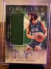 2024-25 Panini Origins Rookie Jersey Auto Set Anton Watson #RJA-AWC card