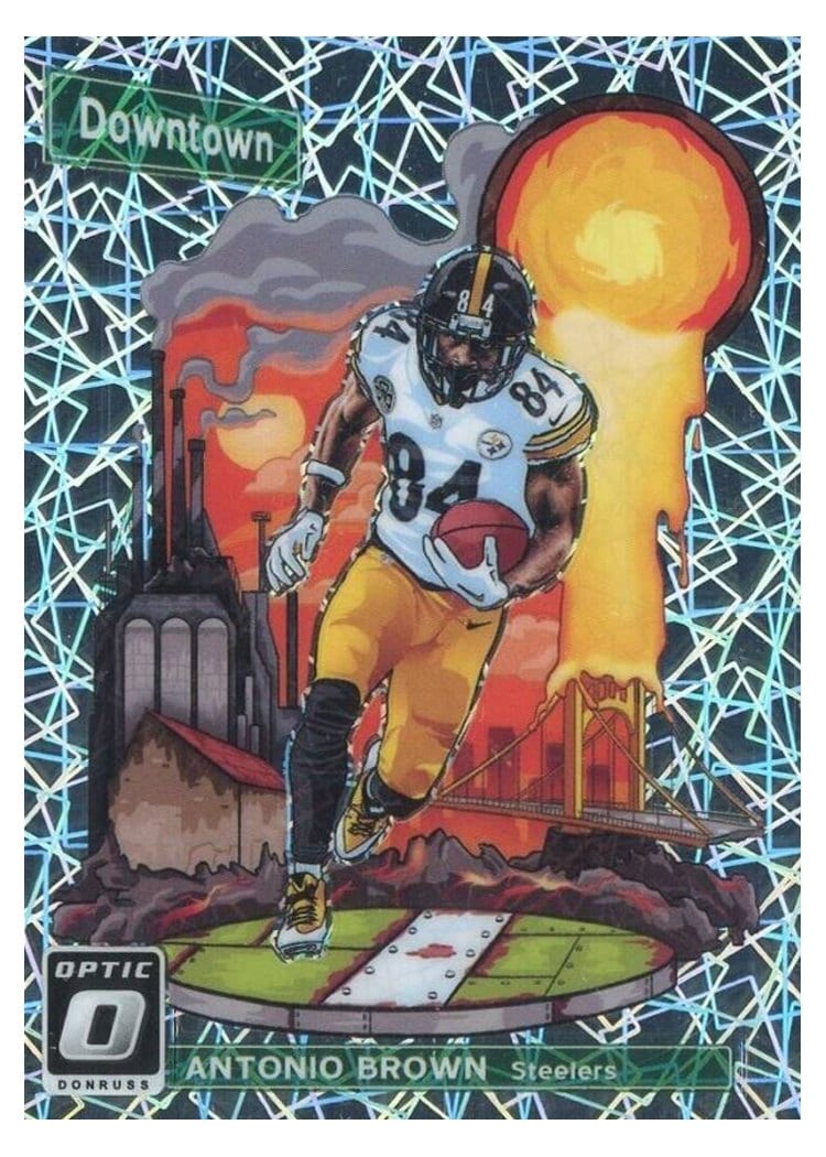 2018 Donruss Optic Downtown Antonio Brown #DT-4 card