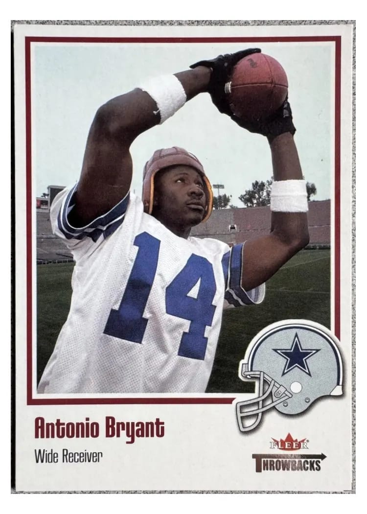 2002 Fleer Throwbacks Antonio Bryant #101 card