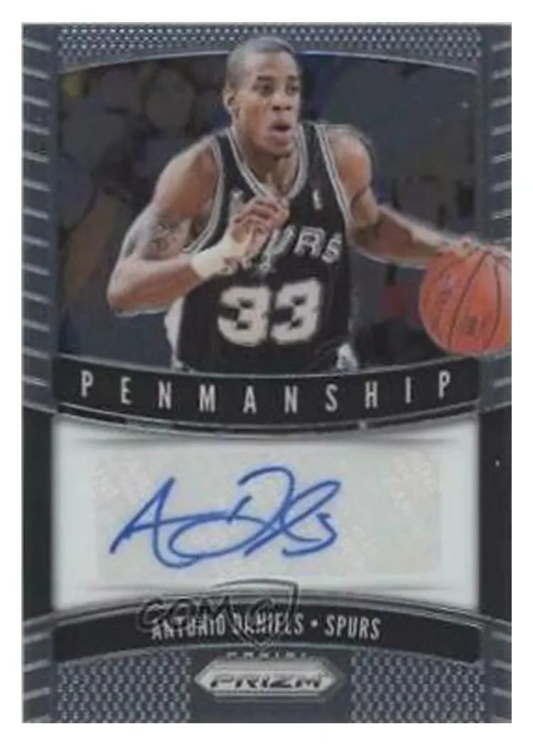 2019-20 Panini Prizm Penmanship Antonio Daniels #PM-ADN card