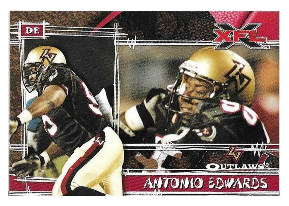 2001 Topps XFL Antonio Edwards #76 card