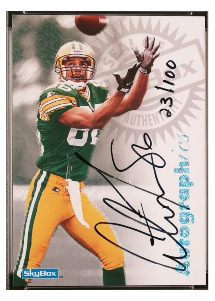 1997 Skybox Premium Autographics Antonio Freeman card