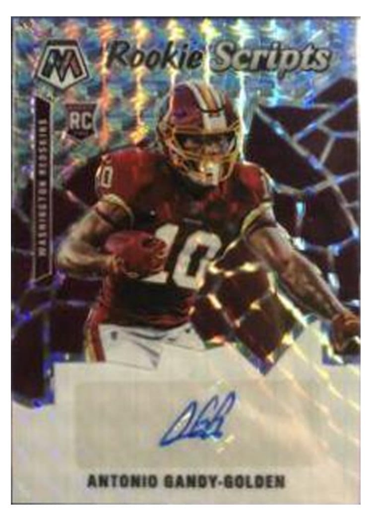 2020 Panini Mosaic Rookie Scripts Antonio Gandy-Golden #RS40 card