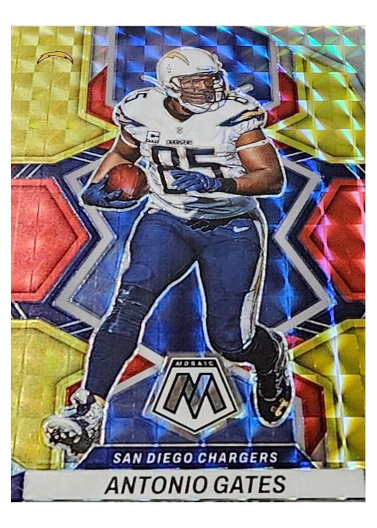 2022 Panini Mosaic Base Set Antonio Gates #107 card
