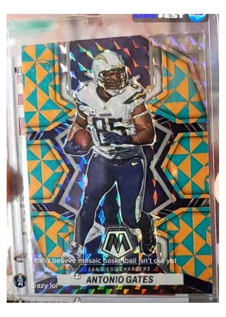 2022 Panini Mosaic Base Set Antonio Gates #107 card