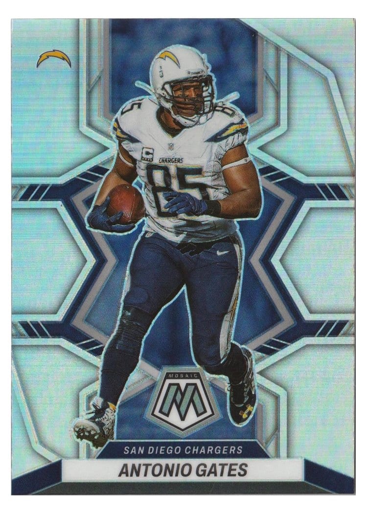 2022 Panini Mosaic Base Set Antonio Gates Silver #107 card