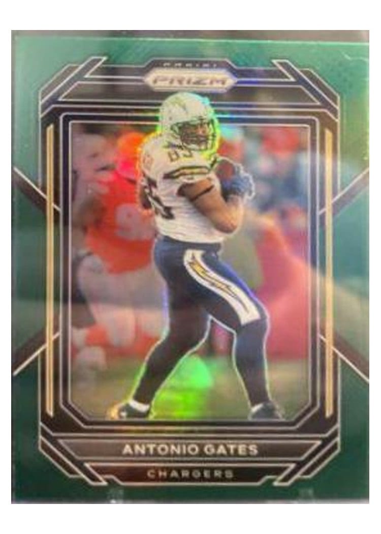 2022 Panini Prizm Base Set Antonio Gates Green #158 card