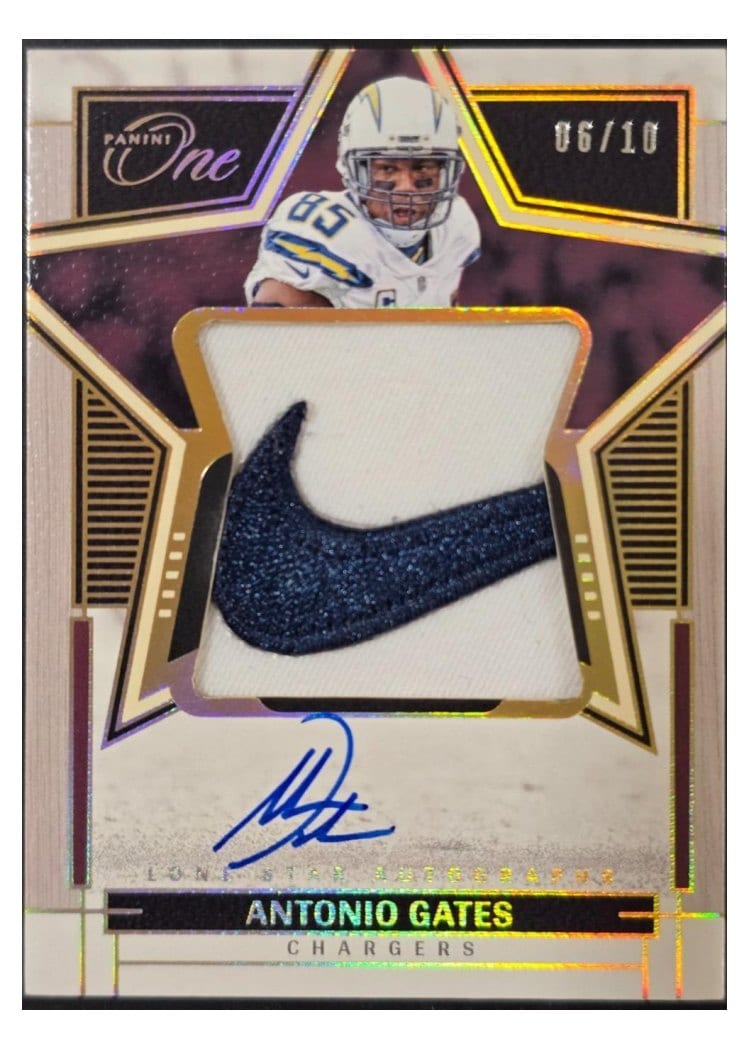 2023 Panini One Lone Star Autographs Antonio Gates #86 card