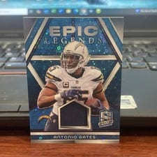 2024 Panini Spectra Epic Legends Materials Antonio Gates #ELM-AGS card