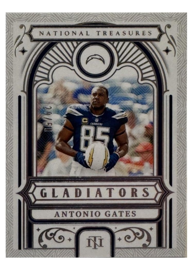 2025 Panini National Treasures Gladiators Antonio Gates #15 card