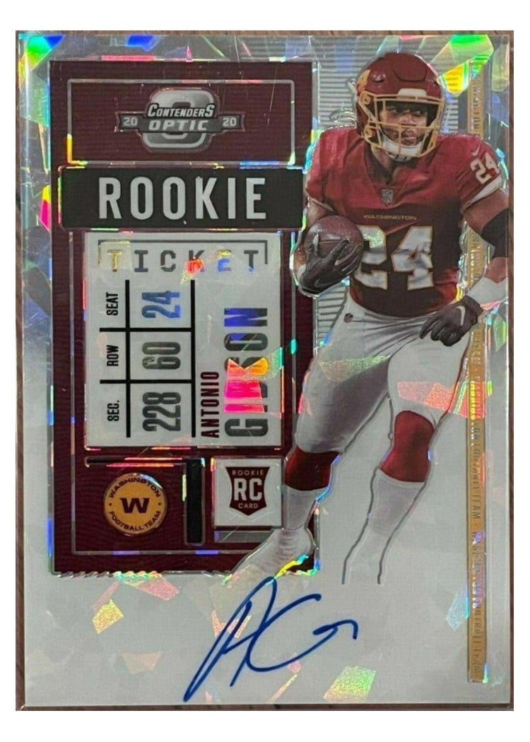 2020 Panini Contenders Optic Base Set Antonio Gibson #127 card