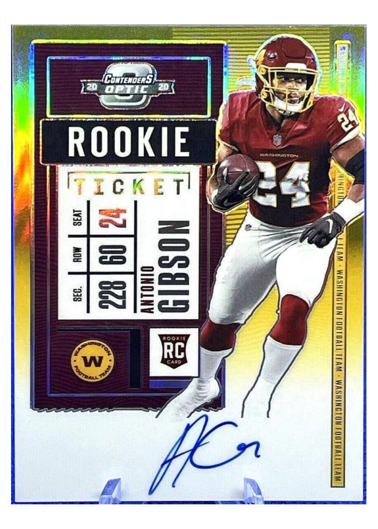 2020 Panini Contenders Optic Base Set Antonio Gibson #127 card