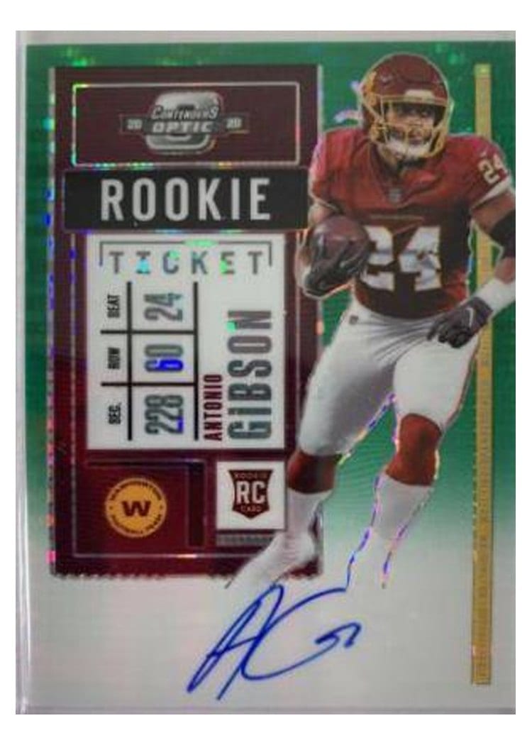 2020 Panini Contenders Optic Base Set Antonio Gibson #127 card