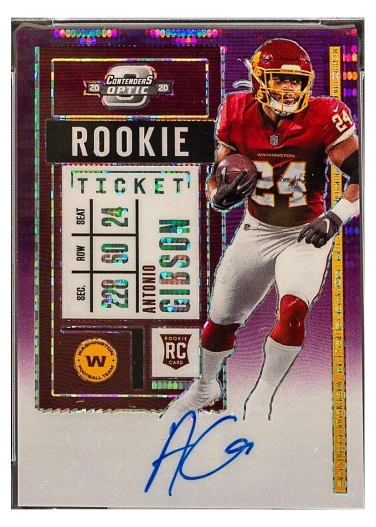 2020 Panini Contenders Optic Base Set Antonio Gibson #127 card