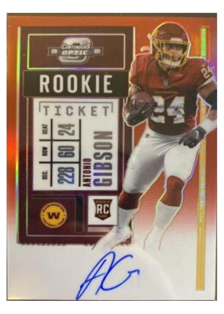 2020 Panini Contenders Optic Base Set Antonio Gibson #127 card