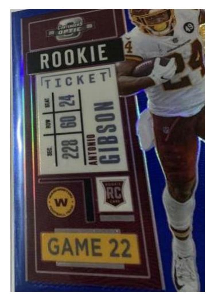 2020 Panini Contenders Optic Base Set Antonio Gibson #61 card