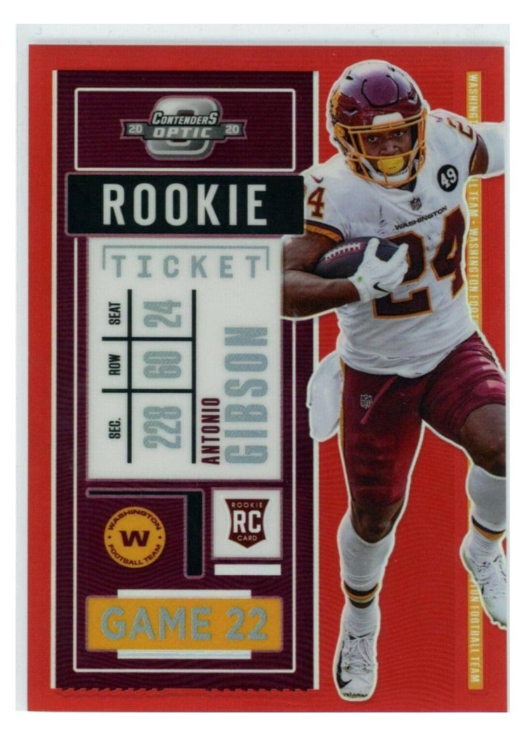 2020 Panini Contenders Optic Base Set Antonio Gibson #61 card