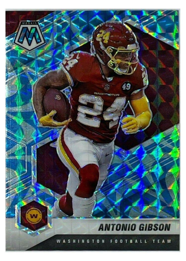 2021 Panini Mosaic Base Set Antonio Gibson #200 card
