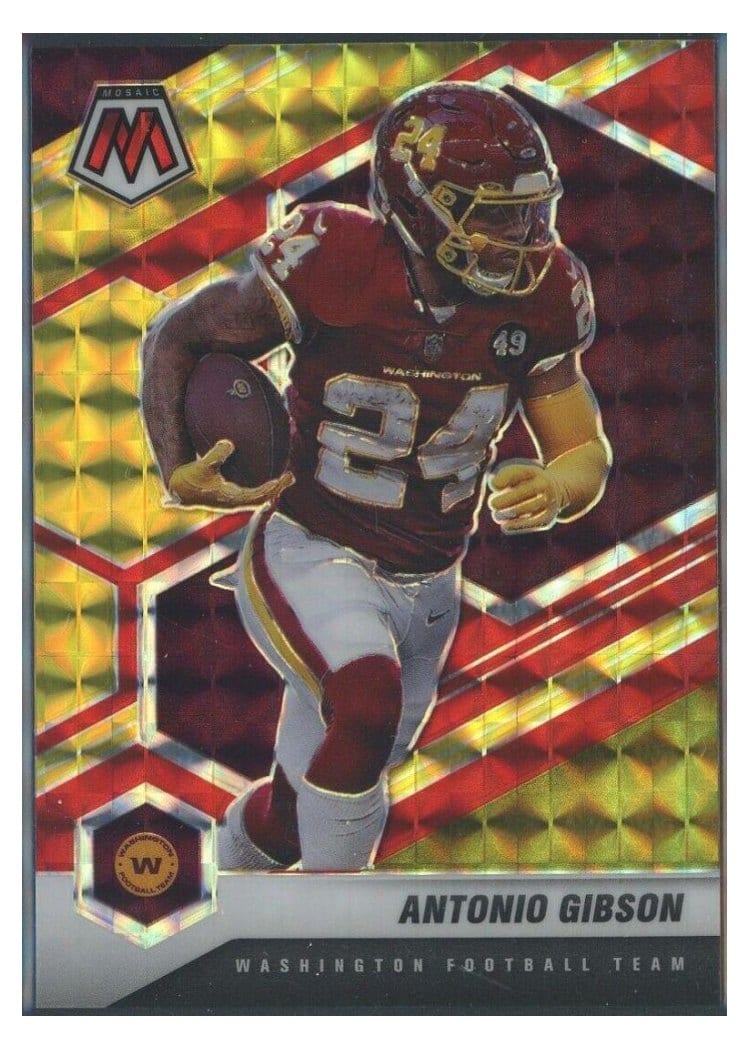 2021 Panini Mosaic Base Set Antonio Gibson #200 card