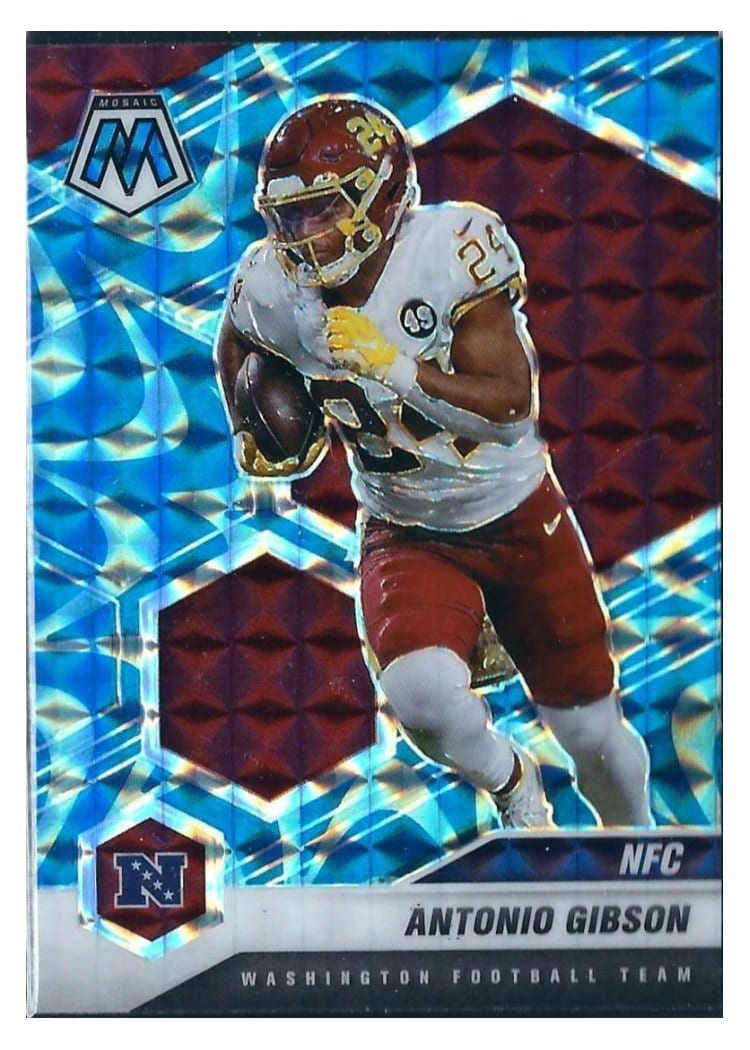 2021 Panini Mosaic Base Set Antonio Gibson #214 card