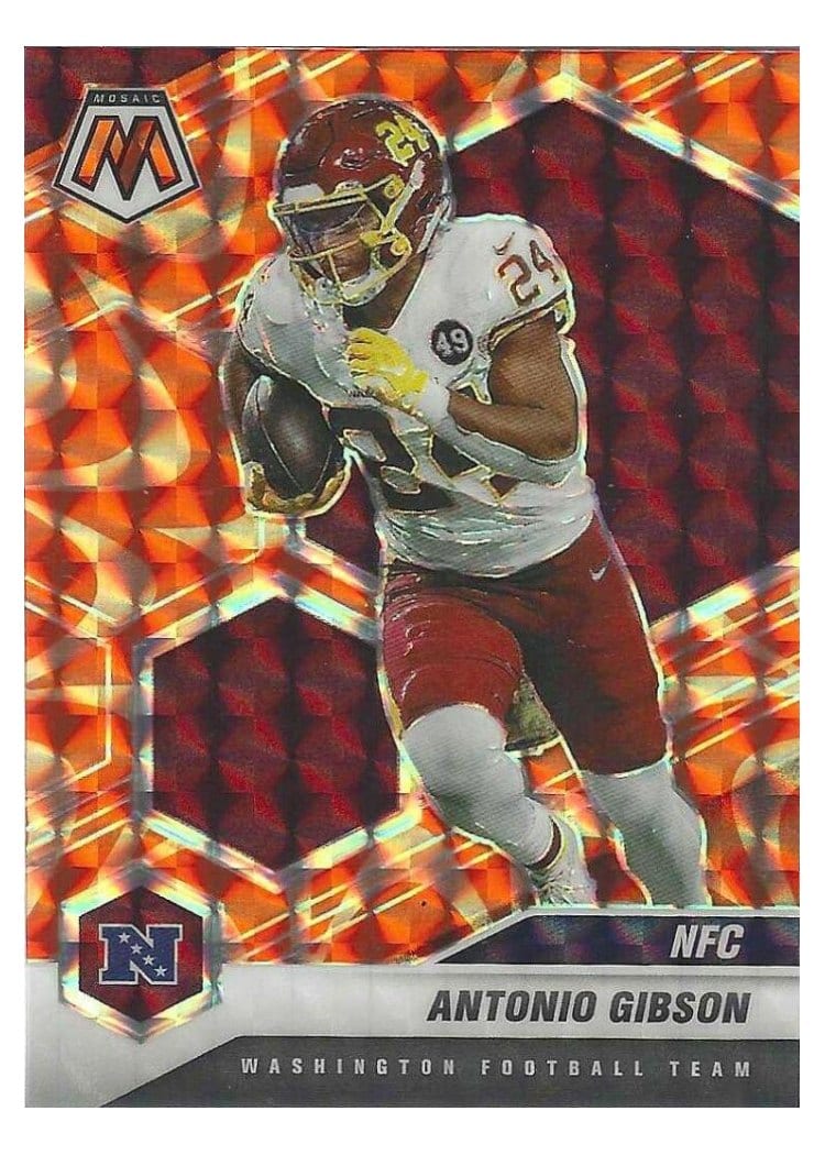 2021 Panini Mosaic Base Set Antonio Gibson #214 card
