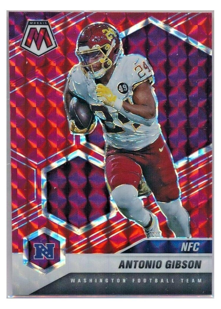2021 Panini Mosaic Base Set Antonio Gibson #214 card