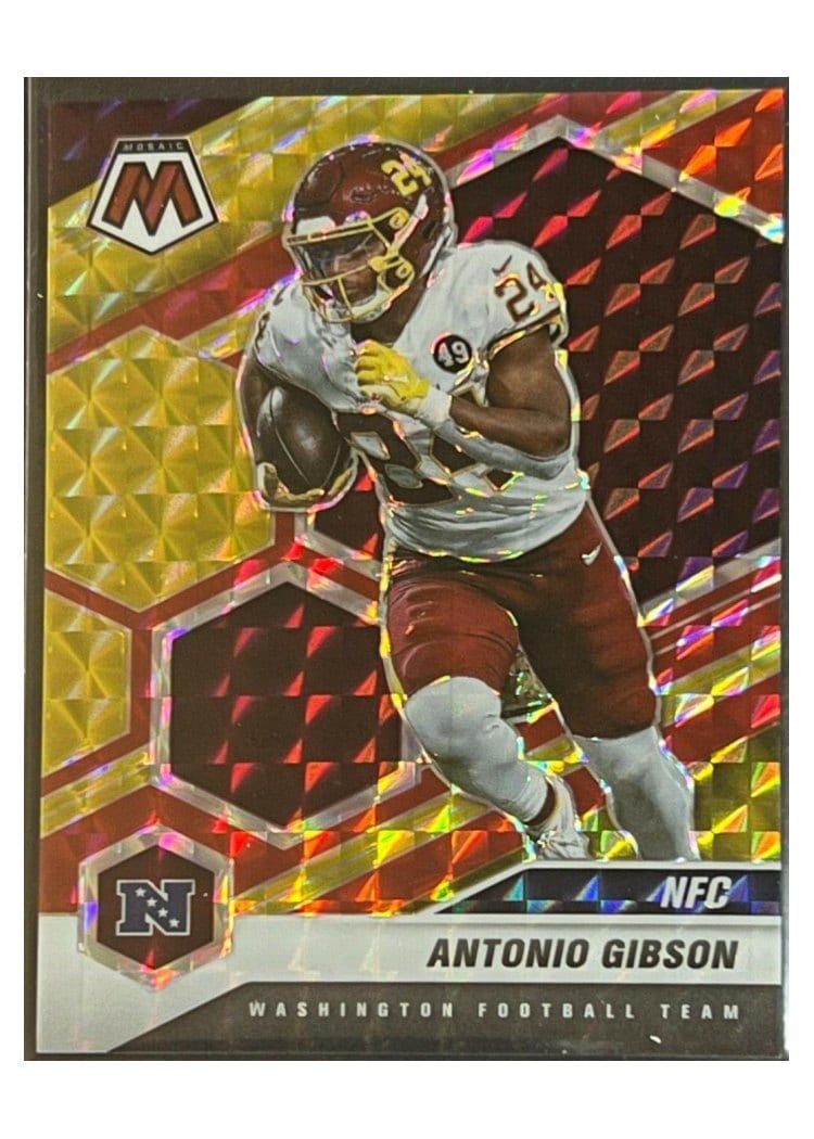 2021 Panini Mosaic Base Set Antonio Gibson #214 card