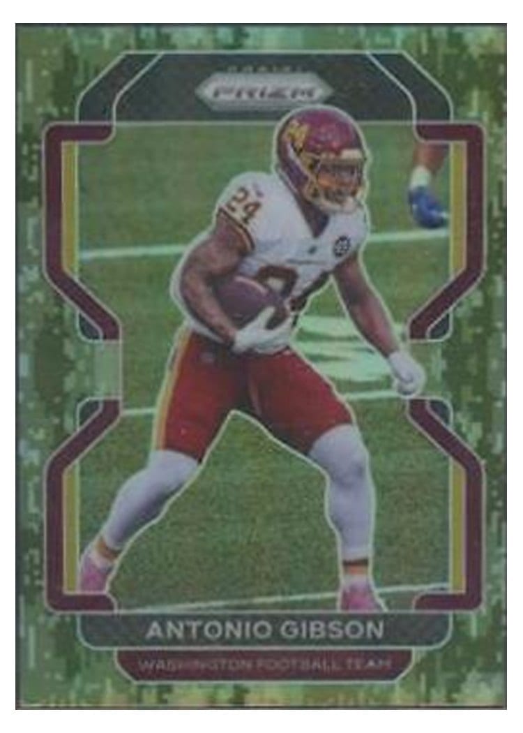 2021 Panini Prizm Base Set Antonio Gibson #212 card