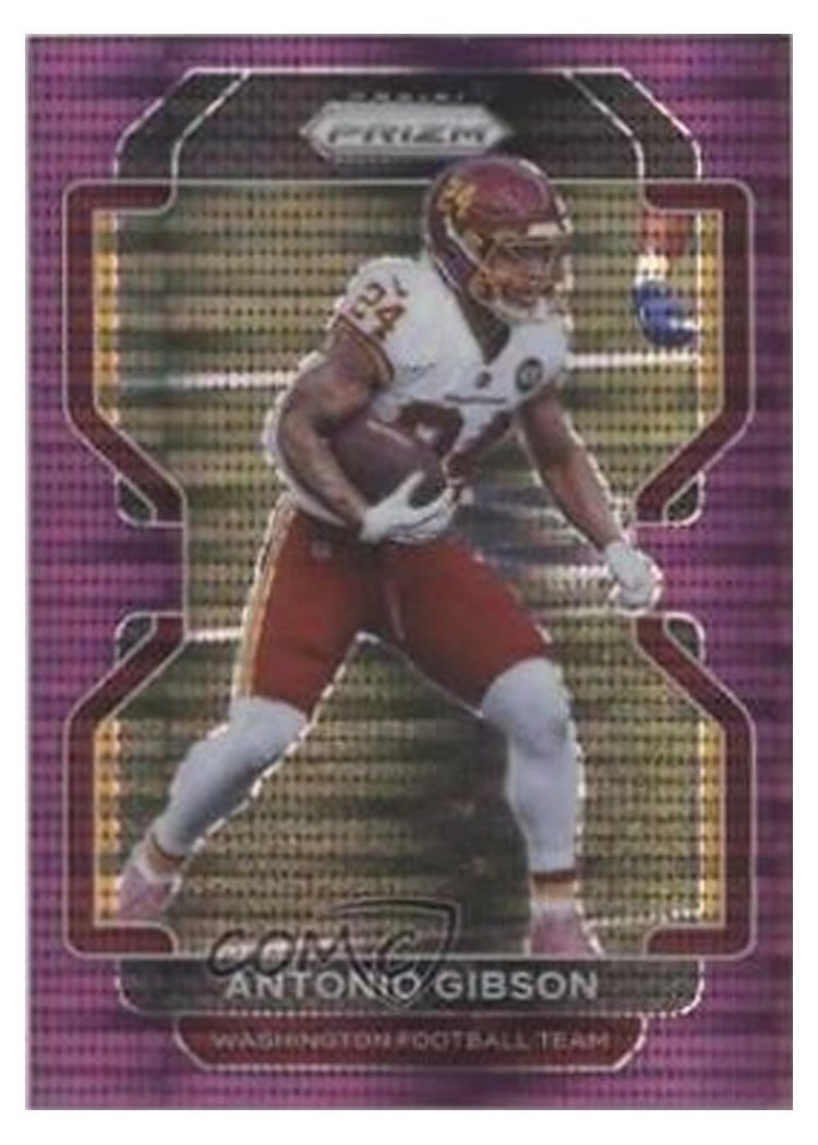 2021 Panini Prizm Base Set Antonio Gibson #212 card