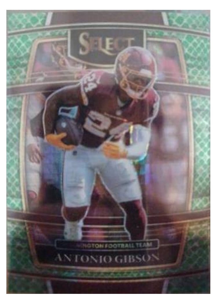 2021 Panini Select Base Set Antonio Gibson Dragon Scale #34 card