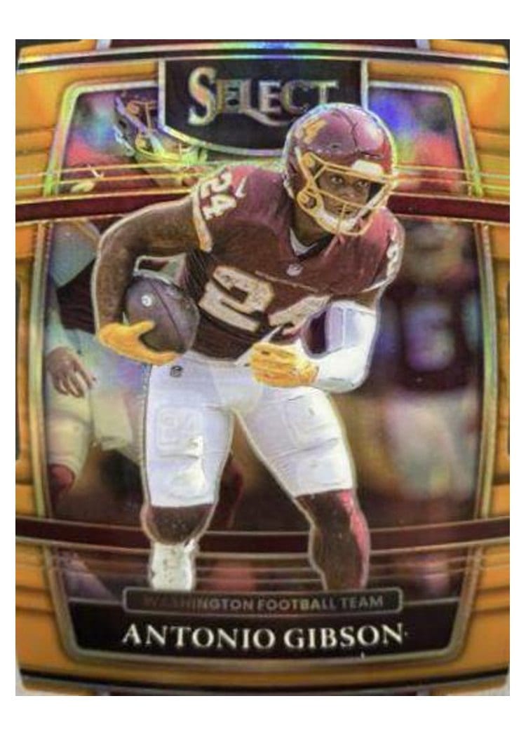2021 Panini Select Base Set Antonio Gibson Orange Die Cut #34 card