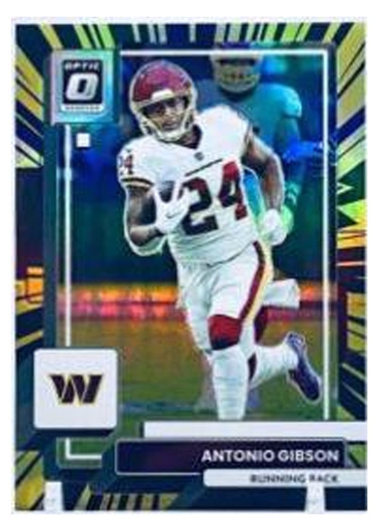 2022 Donruss Optic Base Set Antonio Gibson #196 card