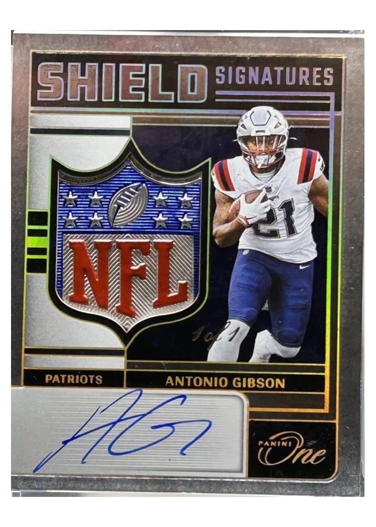 2024 Panini One Shield Signatures Antonio Gibson #251 card