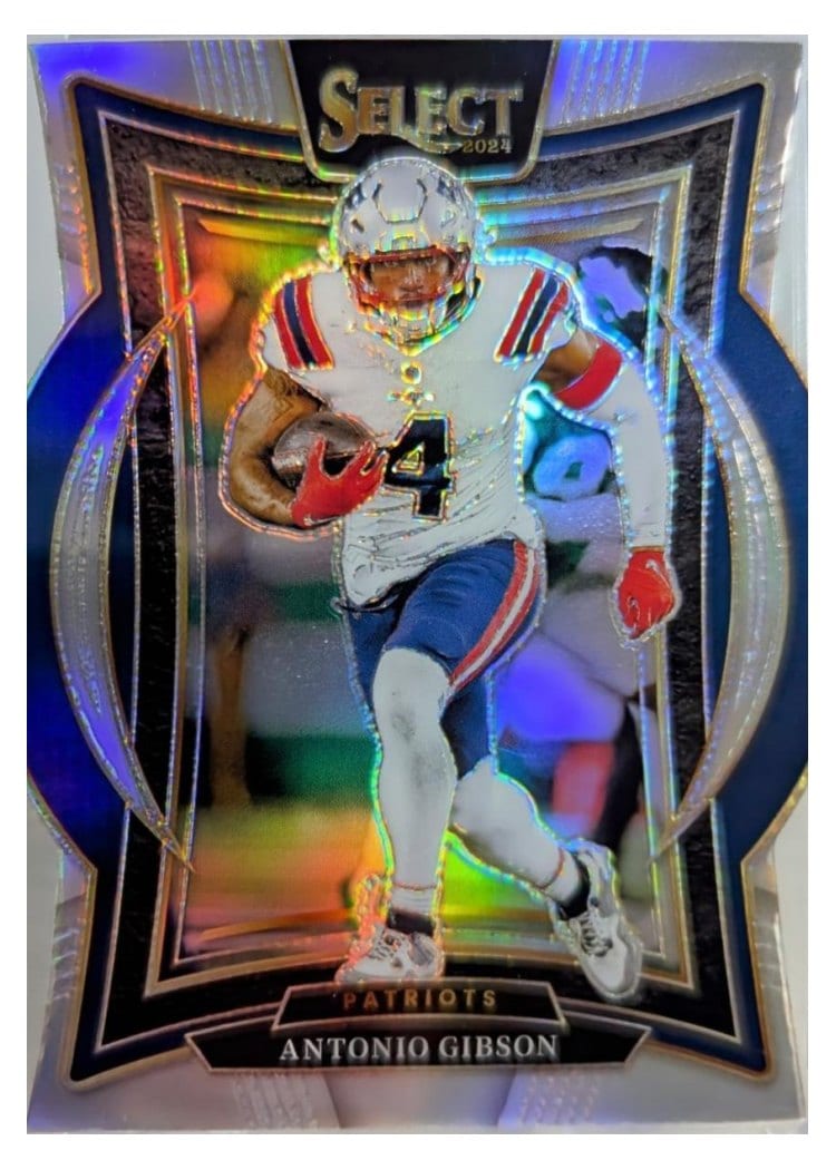 2024 Panini Select Base Set Antonio Gibson Silver Prizm Die-Cut #7 card