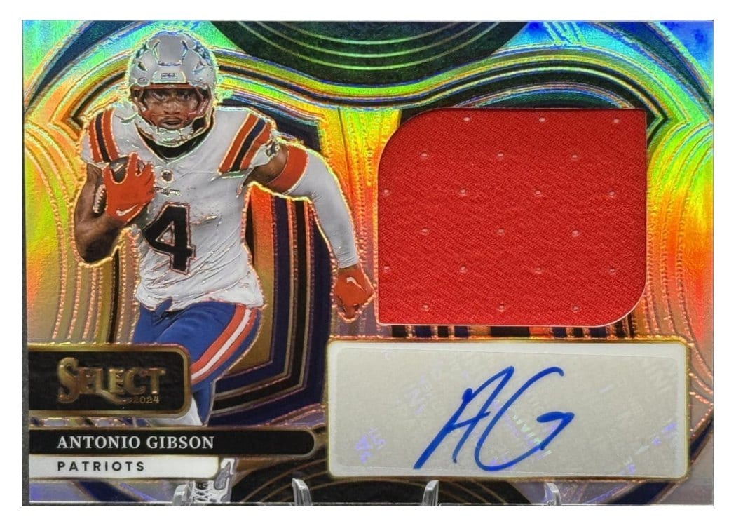 2024 Panini Select Jumbo Signature Swatches Antonio Gibson #4 card