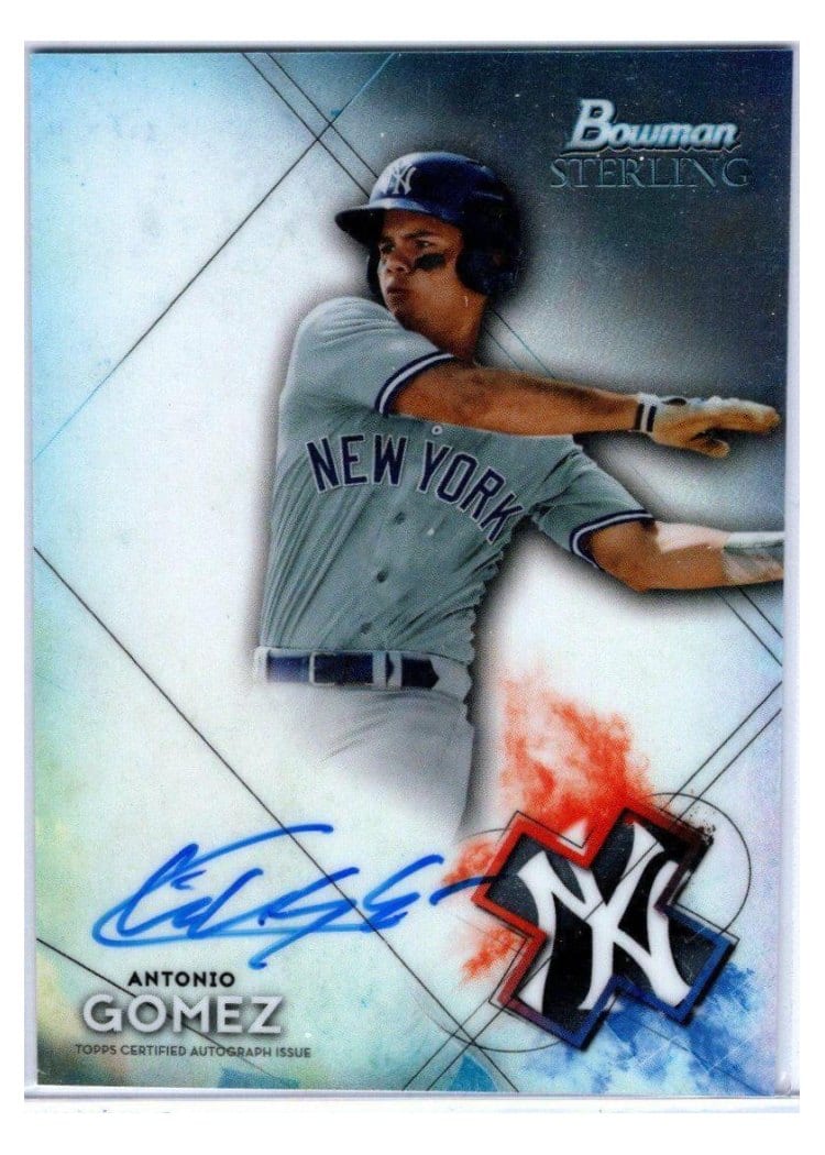 2021 Bowman Sterling Prospect Autographs Antonio Gomez #BSPA-AG card