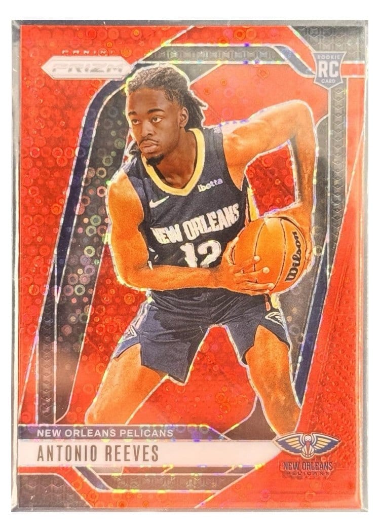 2024-25 Panini Prizm Base Set Antonio Reeves Fast Break Red #253 card